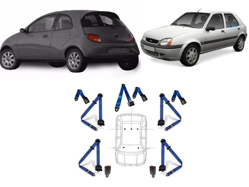 Imagem de Kit cinto de segurança COMPLETO para FORD KA + fechos