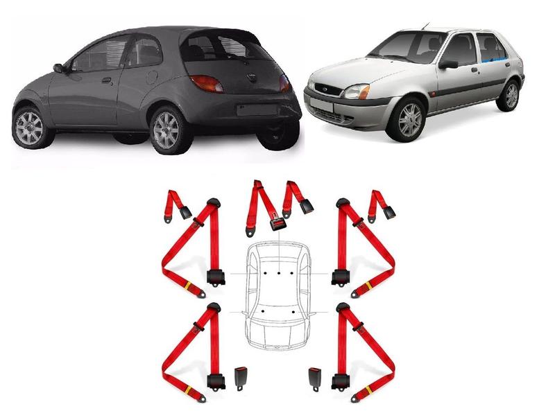 Imagem de Kit cinto de segurança COMPLETO para FORD KA + fechos