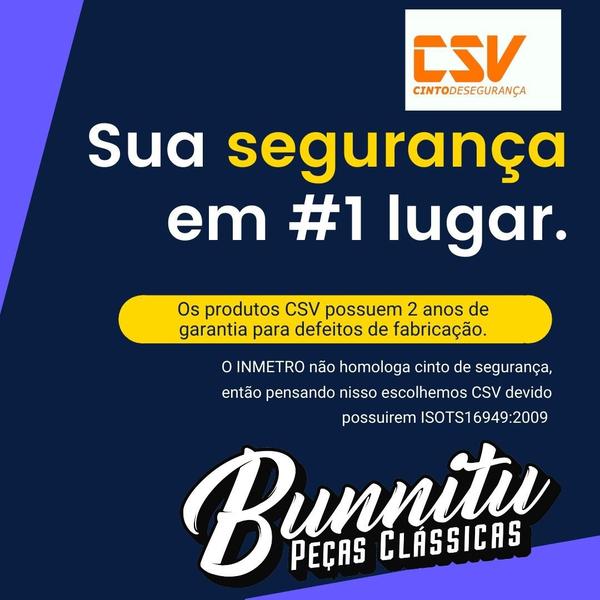 Imagem de Kit Cinto De Segurança Dianteiro Traseiro VW Fusca Cor Grafite