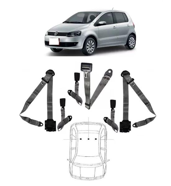 Imagem de Kit cinto de segurança traseiro de 3 pontos VW Fox