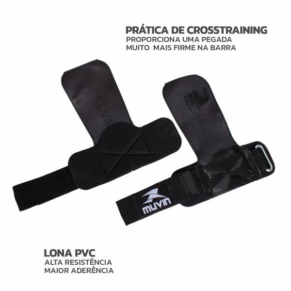 Imagem de Kit Cinturão de Musculação e Luva Hand Grip Muvin - Para Treino Funcional e Levantamento Peso - LPO Crosstraining