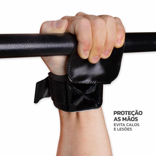 Imagem de Kit Cinturão de Musculação e Luva Hand Grip Muvin - Para Treino Funcional e Levantamento Peso - LPO Crosstraining