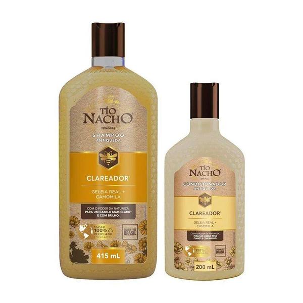 Imagem de Kit clareador tio nacho shampoo 415ml + condicionador 200ml