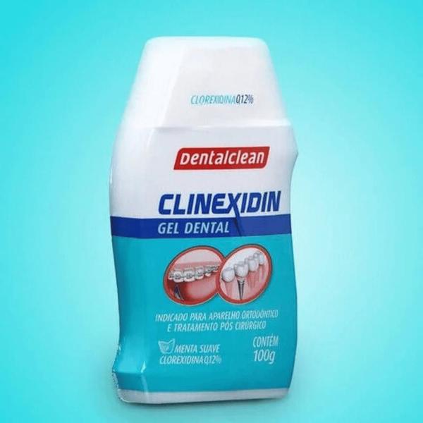 Imagem de KIT Clinexidin Enxaguatório 300ml + Gel 100g  Dental Clean  Clorexidina 0.12%