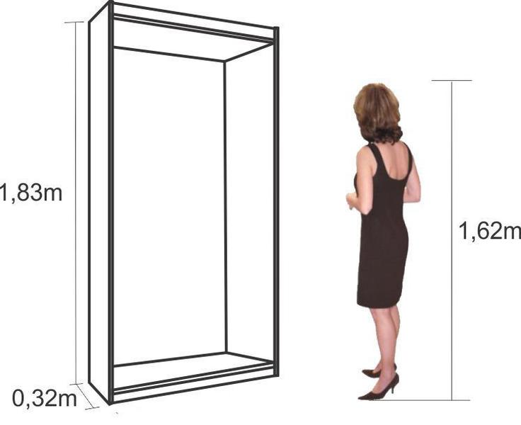 Imagem de Kit Closet Loja Armário Roupas Prateleira Inclinada Colmeia Canaletado MDF 279cm x 183cm x 32cm