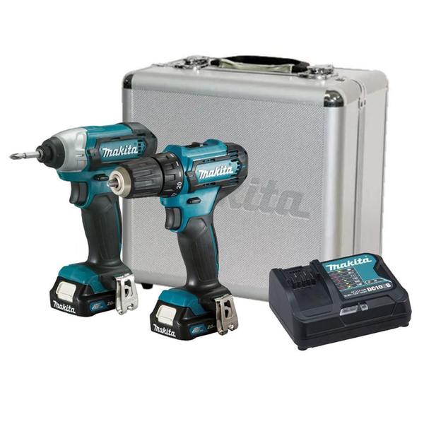 Imagem de Kit Clx224Sax Furadeira Df333D Chave Impacto Td110D Makita