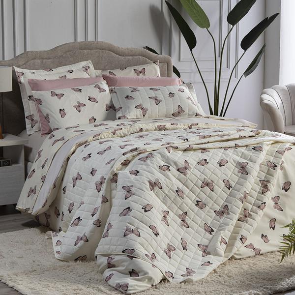 Kit Cobre Leito Cama Queen 3 Peças Essencialle Algodão 160 Fios Varias Cores Estampado Luxuoso - BOB SHOP BORDADOS Imagem de Kit Cobre Leito Cama Queen 3 Peças Essencialle Algodão 160 Fios Varias Cores Estampado Luxuoso