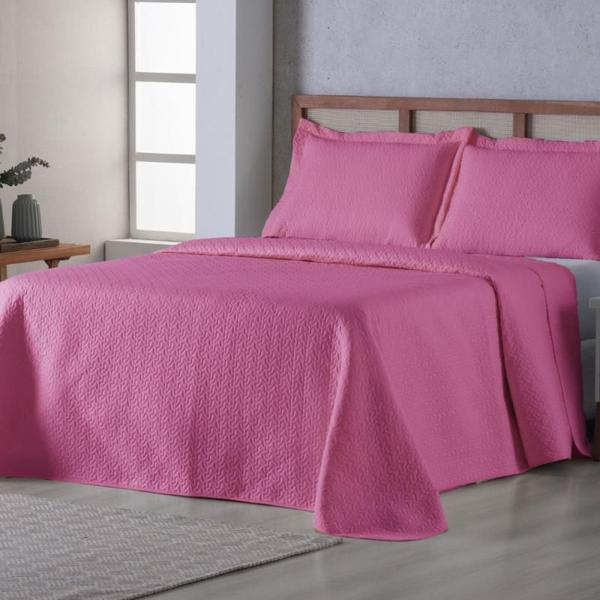 Kit Cobre Leito Casal Padrão Bouti Vivaz 1 Peça Ultrassônico Peletizado Pink - Vilela Enxovais Imagem de Kit Cobre Leito Casal Padrão Bouti Vivaz 1 Peça Ultrassônico Peletizado Pink