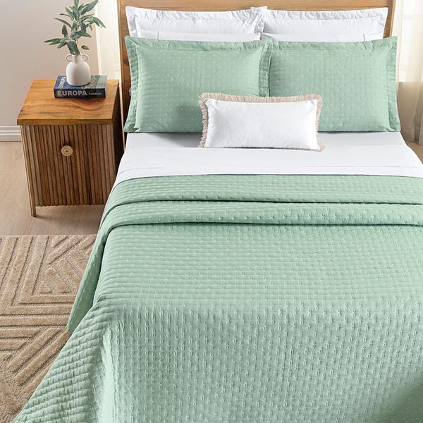 Imagem de kit Cobre Leito  VERITY king Percale 200 fios acabamento bordado