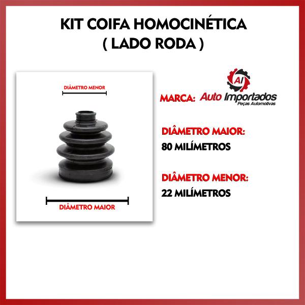 Imagem de Kit Coifa Borracha Graxa Abraçadeira Homocinética Lado Roda Citroen Xsara Break 1999 200 2001