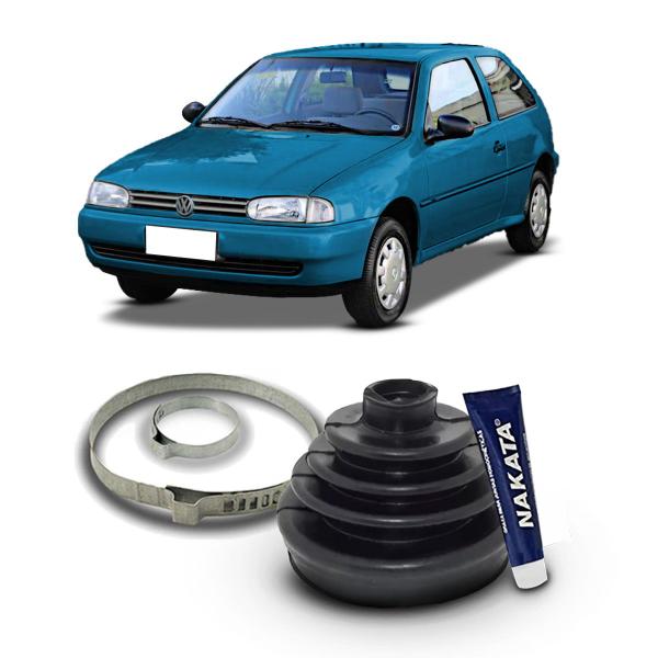 Imagem de Kit Coifa Borracha Graxa Abraçadeira Homocinética Original Nakata Lado Roda Volkswagen Gol G2 1995 1996 1997 1998 1999