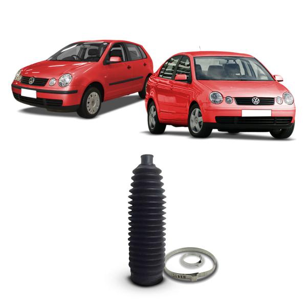 Imagem de Kit Coifa Guarda Pó Caixa Direção Dianteiro Suspensão Dianteira Volkswagen Polo 2002 2003 2004 2005 2006