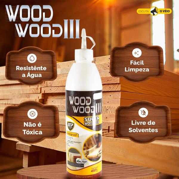 Imagem de Kit Cola para Madeira Wood Wood 3 497G - 2 unidades