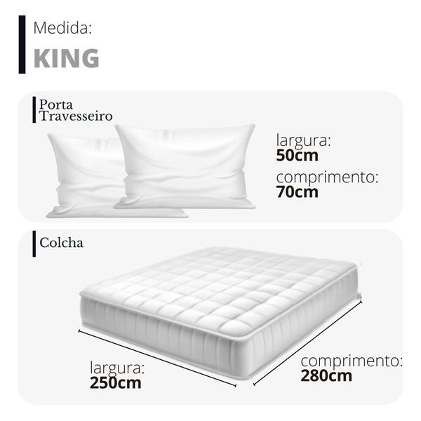 Imagem de Kit Colcha Aveludada - Macia Para Cama King