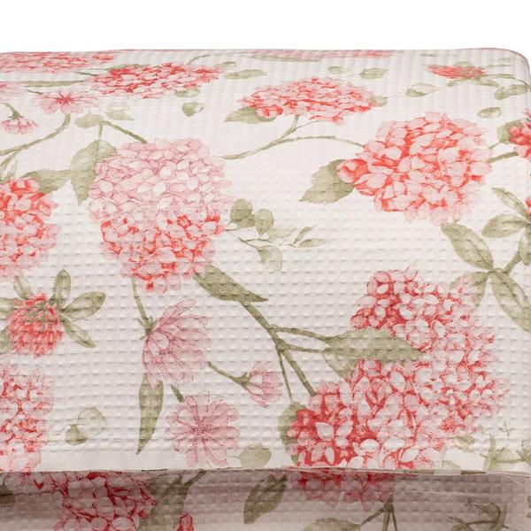 Kit Colcha Dohler Piquet Estampado Melina - 100% Algodão - Floral - Solteiro Imagem de Kit Colcha Dohler Piquet Estampado Melina - 100% Algodão - Floral - Solteiro