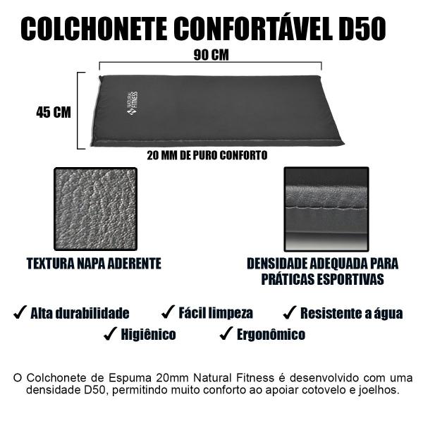 Imagem de Kit colchonete + Halteres 5kg + Caneleiras 3 kg Academia Fitness Musculação