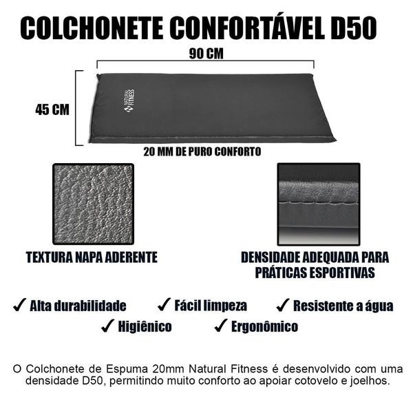 Imagem de Kit colchonete par halteres de 2 kg  par caneleiras de 4 kg