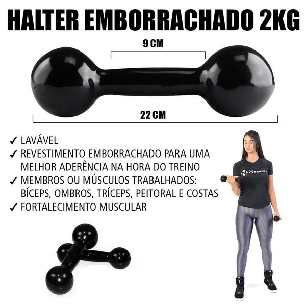 Kit Colchonete Par Halteres De 2kg Par Caneleiras De 5kg - Natural Fitness Imagem de Kit Colchonete Par Halteres De 2kg Par Caneleiras De 5kg