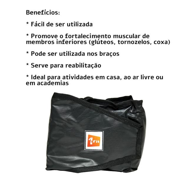 Imagem de Kit Colchonete Preto + Par de Caneleira Tornozeleira De Peso 4kgs Profissional