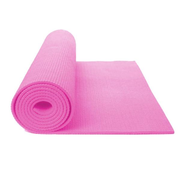 Imagem de Kit Colchonete Tapete para Yoga Ginastica Eva Rosa + Aparelho Abdominal Treino Musculacao Tonificacao  Liveup Sports 