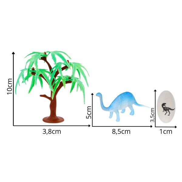 Imagem de Kit Coleção Animal 22 Peças Dinossauros de Brinquedo