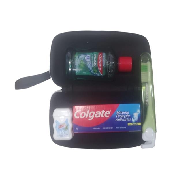 Imagem de Kit Colgate Higiene Bucal Viagem C/ Estojo