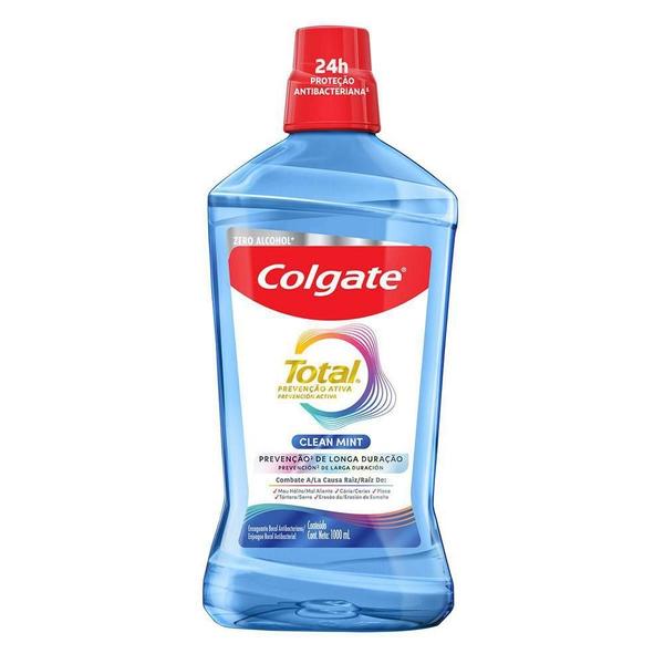 Imagem de Kit Colgate Total: Creme Dental 90g + Enxaguante Bucal +Fio Dental 50m