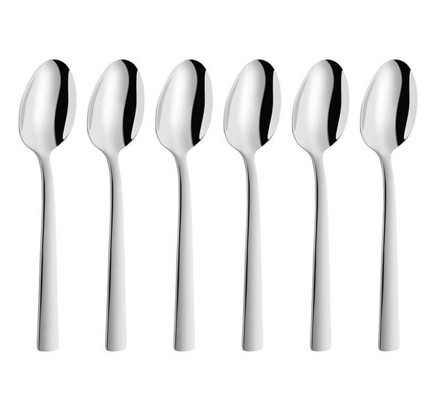 Kit Colher De Chá Aço Inox 6 Peças 567Mtzi - Geral Imagem de Kit Colher De Chá Aço Inox 6 Peças 567Mtzi