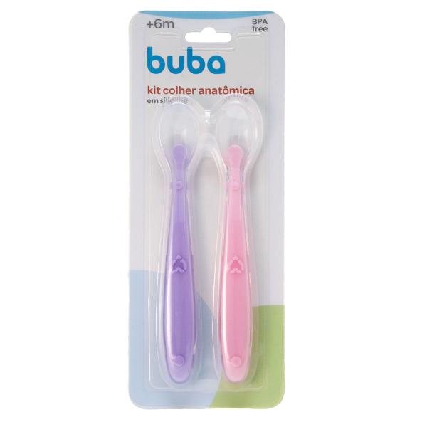 Kit Colher de Silicone Infantil 2 Unidades Introdução Alimentar Buba Imagem de Kit Colher de Silicone Infantil 2 Unidades Introdução Alimentar Buba