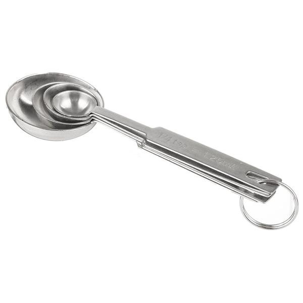 Imagem de Kit Colheres Medidoras 4 Peças Inox Medidas Cozinha - Mimo