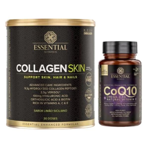 Imagem de Kit Collagen Skin Verisol (300g) + Coenzima Q10 Coq10 (60caps) - Essential Nutrition