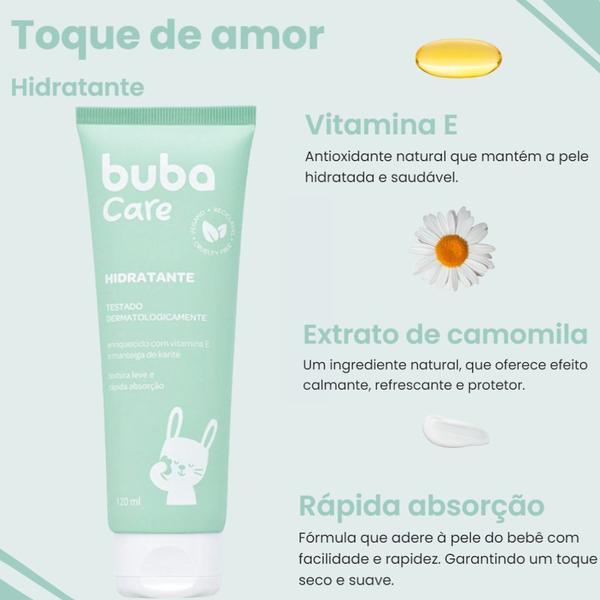 Imagem de Kit Colônia 100ml Baby Fresh E Hidratante Corporal 120ml Buba Care