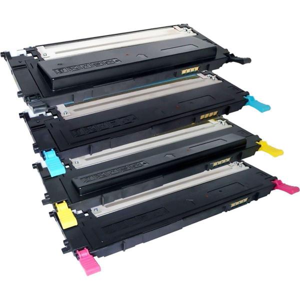 Imagem de Kit Colorido 4 Cores Toner Compatível CLT-407 407S para Samsung CLP-320 CLP-325 325W CLX-3185 3185N