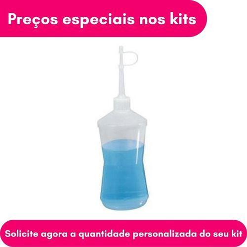 Imagem de Kit Com 02 Almotolias Transparente Bico Reto Frasco 500ml