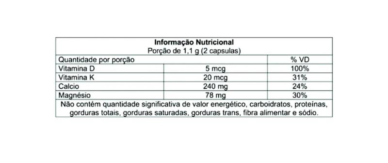 Imagem de Kit com 02 - Calcio Mdk (Calcio, Magnesio, Vitamina D3 E K2) 60 Capsulas 530mg Promel