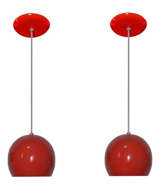 Kit Com 02 Lustres Pendentes Modelo Bolinha - Varias Cores - Ideal balcão Bancada Cabeceira de Cama - LUSTRES AMANDINI Imagem de Kit Com 02 Lustres Pendentes Modelo Bolinha - Varias Cores - Ideal balcão Bancada Cabeceira de Cama