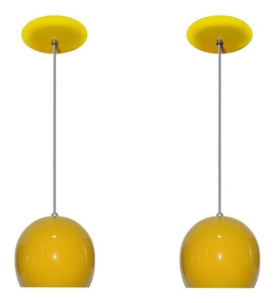 Kit Com 02 Lustres Pendentes Modelo Bolinha - Varias Cores - Ideal balcão Bancada Cabeceira de Cama - LUSTRES AMANDINI Imagem de Kit Com 02 Lustres Pendentes Modelo Bolinha - Varias Cores - Ideal balcão Bancada Cabeceira de Cama