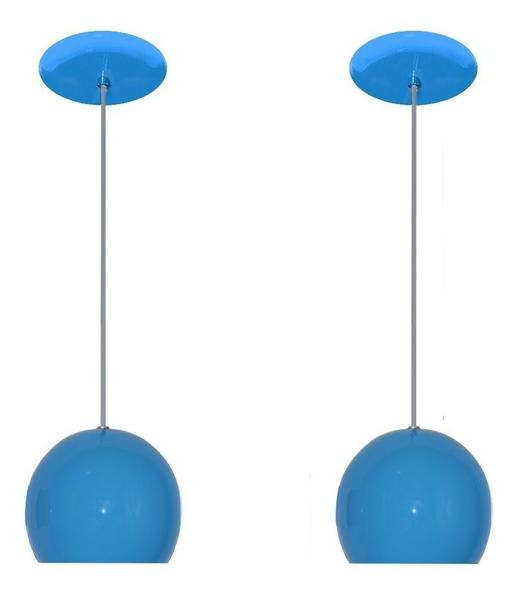 Kit Com 02 Lustres Pendentes Modelo Bolinha - Varias Cores - Ideal balcão Bancada Cabeceira de Cama - LUSTRES AMANDINI Imagem de Kit Com 02 Lustres Pendentes Modelo Bolinha - Varias Cores - Ideal balcão Bancada Cabeceira de Cama