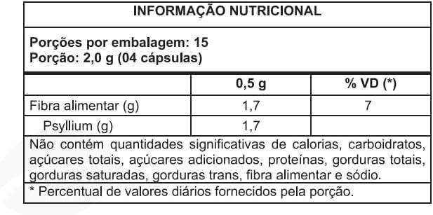 Imagem de Kit Com 02 - Psyllium 60 Cápsulas de 500mg Celliv