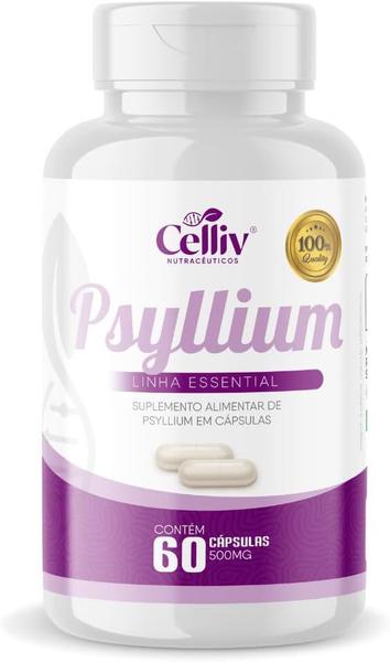 Imagem de Kit Com 02 - Psyllium 60 Cápsulas de 500mg Celliv