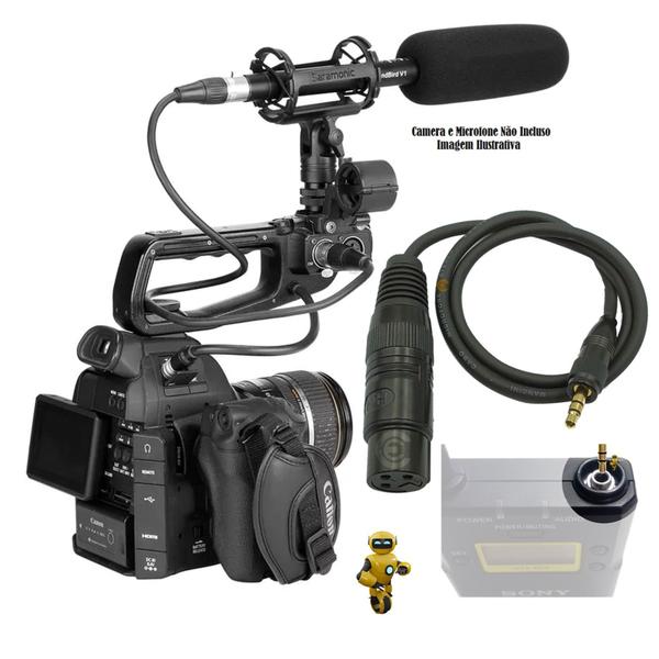 Kit Com 03 Cabos Montado P2 Com Rosca Com Femea de Linha 1M Cada Broadcast - Aiker Imagem de Kit Com 03 Cabos Montado P2 Com Rosca Com Femea de Linha 1M Cada Broadcast