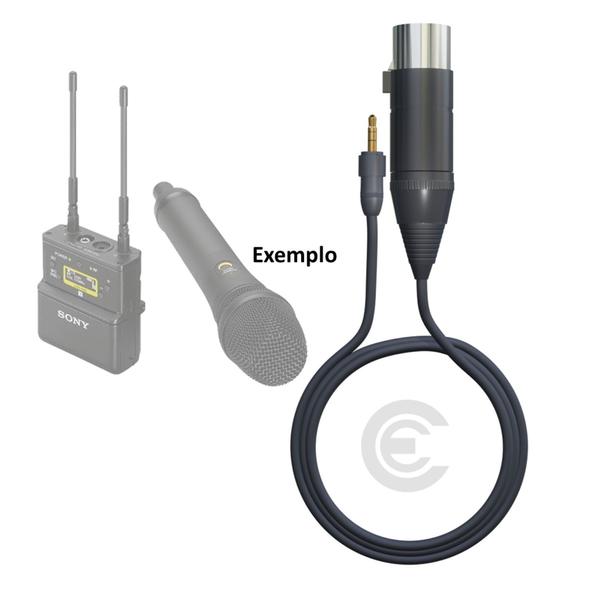 Imagem de Kit Com 03 Cabos Montado P2 Com Rosca Com Femea de Linha 1M Cada Broadcast