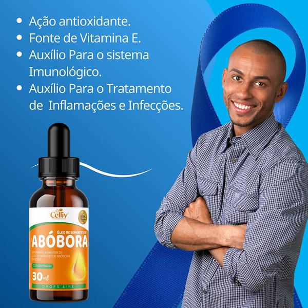 Imagem de Kit Com 03 - Óleo de Semente de Abóbora + Vitamina E 30ml Celliv