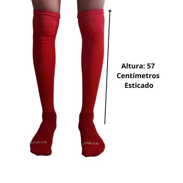 Imagem de Kit Com 03 Pares Meião Futebol Masculino Adulto PROFISSIONAL Atoalhado Em Algodão