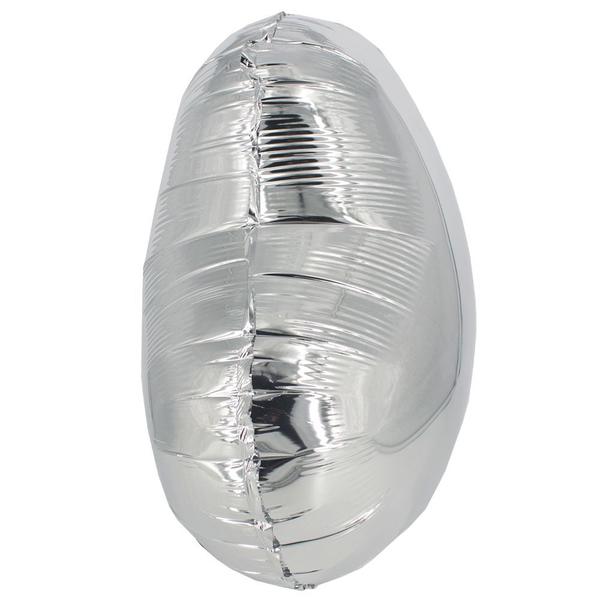 Imagem de Kit com 05 Balões Metalizado - Coração Prata (61cm)