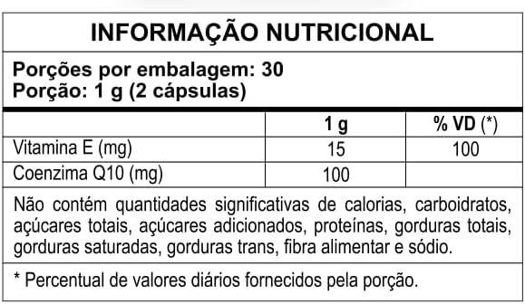 Imagem de Kit Com 05- Coenzima Q10 100mg Por Porção (Ubiquinona) Com Vitamina E 60 Cápsulas TuttiFlora