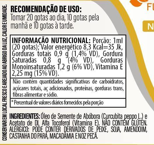 Imagem de  Kit Com 05 - Óleo de Semente de Abóbora Gotas 30ml Flora Nativa + 1 Vitamim C+