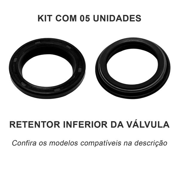 Imagem de Kit com 05 unidades de Retentor Inferior Direção Hidráulica para Dhb Meriva 2002 A 2012