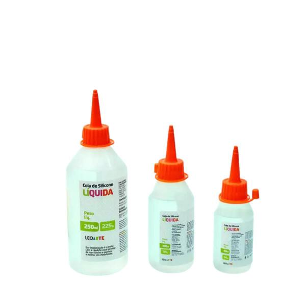 Imagem de Kit Com 06 Cola De Silicone Liquida 250ml Artesanato LeoArte