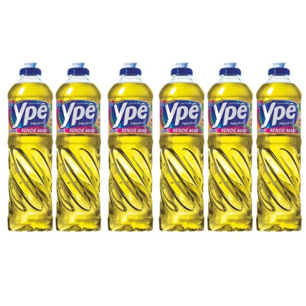 Imagem de Kit Com 06 Unidades Detergente Ype Líquido Neutro 500Ml